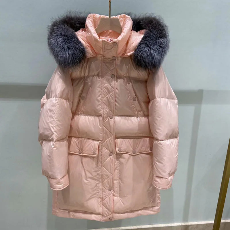 Drune | Oversize-Parka mit Kapuze aus Kunstpelz für Frauen