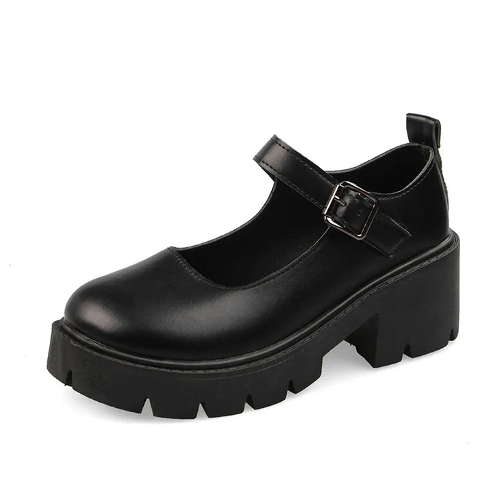 Drune | Schuhe Frauen Schuhe Mary Janes Plattform Lolita Schuhe mit Absatz Pumps Frauen Japanischer Stil Vintage Mädchen High Heels Schuhe für Frauen