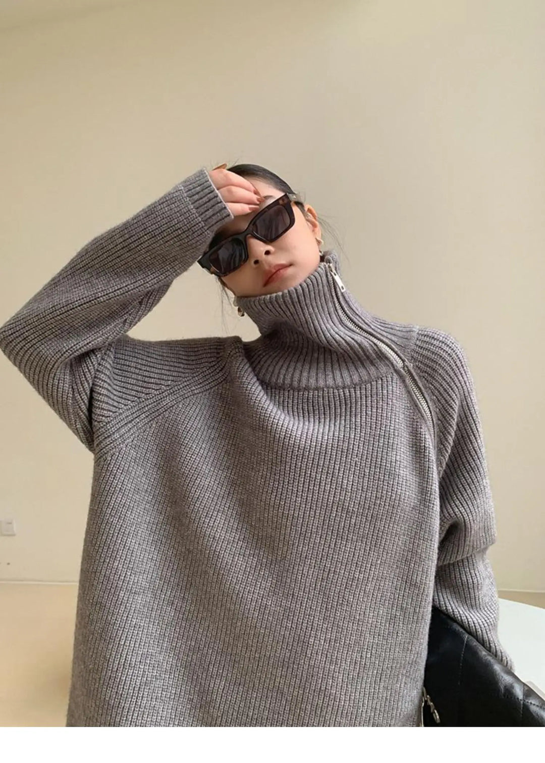 Drune | Pullover mit Stehkragen