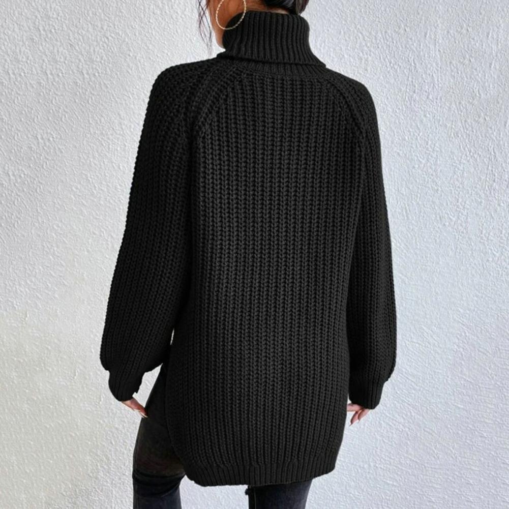 Drune | Weicher Baumwollrollkragenpullover für Frauen
