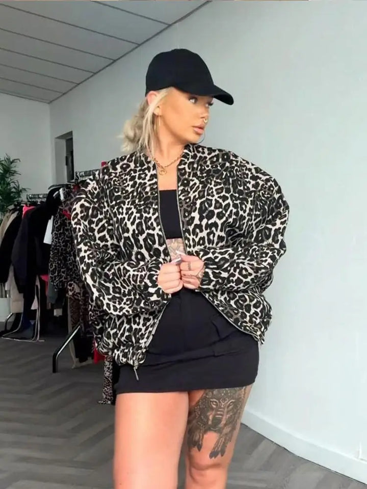 Drune | Jacke mit Leopardenmuster für Damen