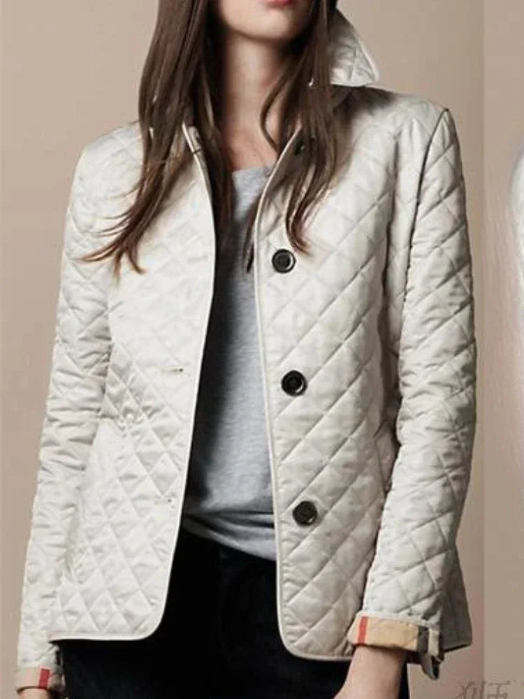 Drune | Diamantsteppung Knopfleiste Winterjacke