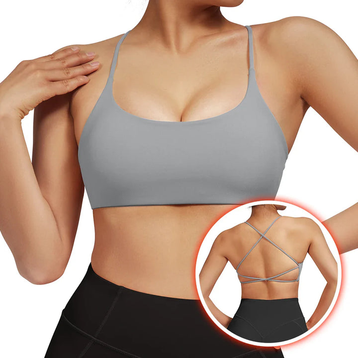 Drune | Rückenfreier Stoßfester Fitness Sport Bh Mit Polstern Für Frauen