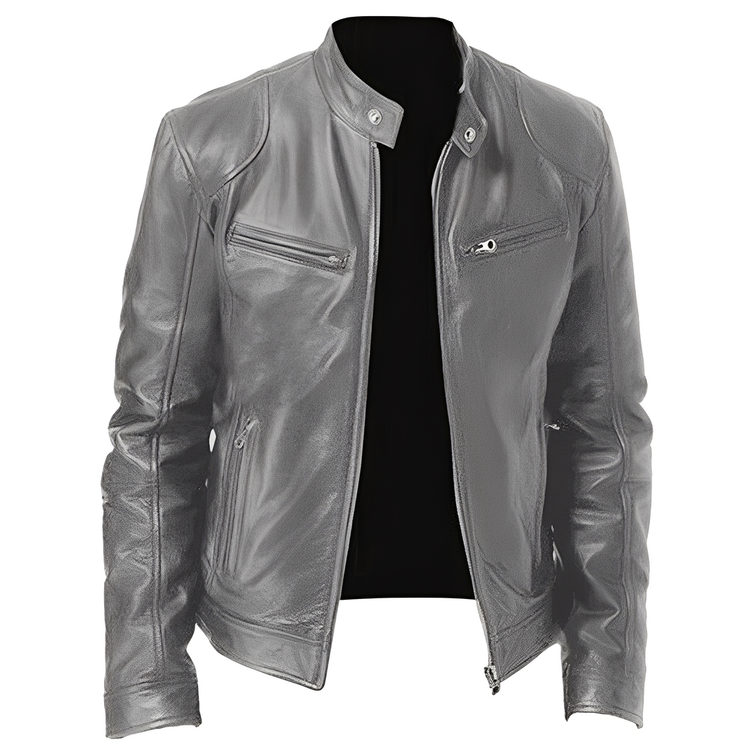 Drune | Freizeit PU Lederjacke für Männer