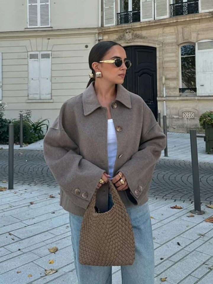 Drune | Übergröße Wollmischjacke