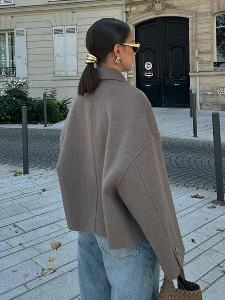 Drune | Übergröße Wollmischjacke