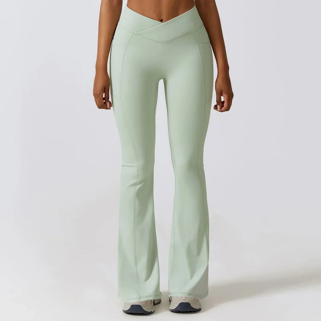 Drune | Hoch taillierte Flare-Leggings