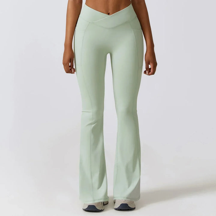 Drune | Hoch taillierte Flare-Leggings