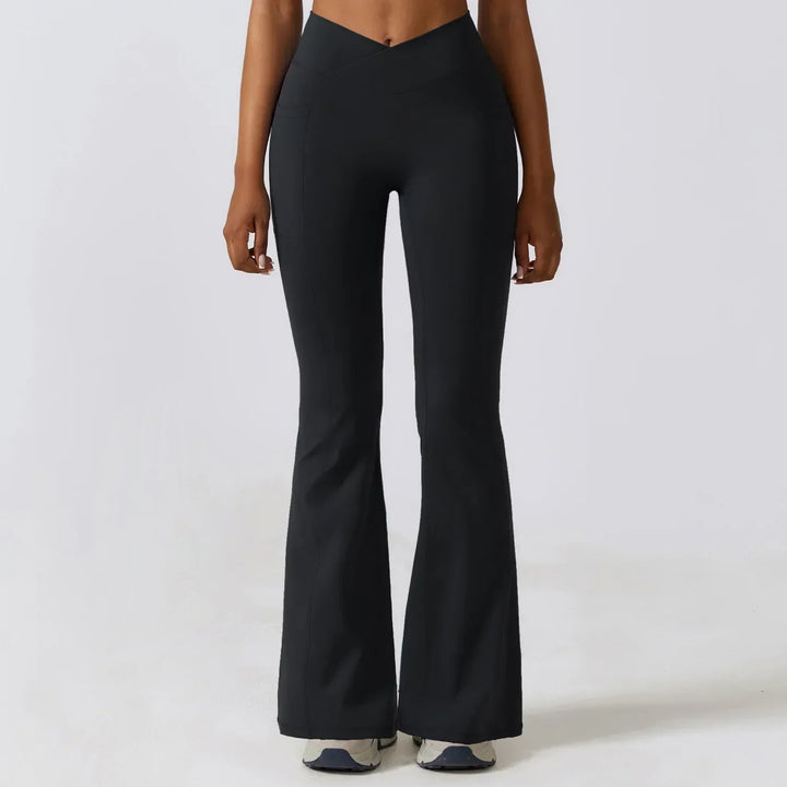 Drune | Hoch taillierte Flare-Leggings