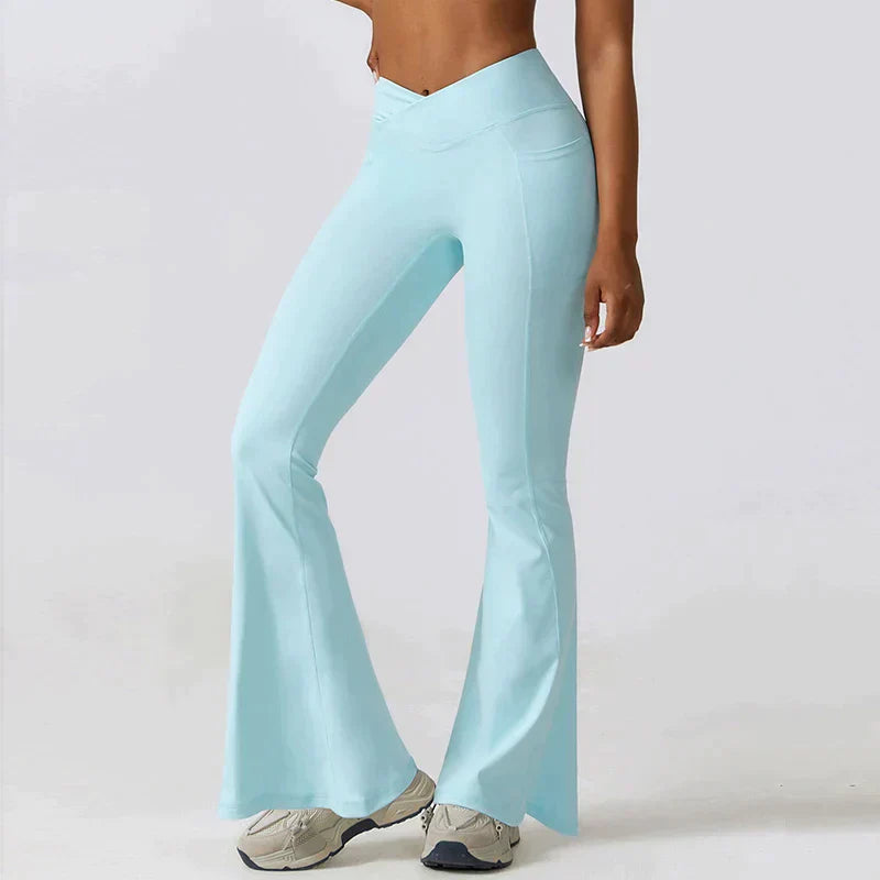 Drune | Hoch taillierte Flare-Leggings