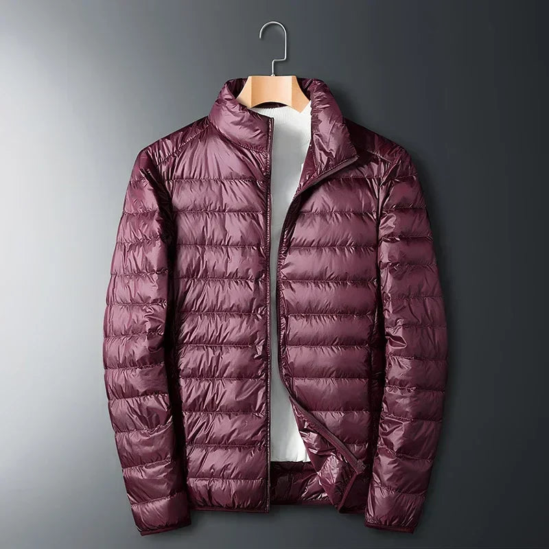 Herren Ultraleichte Tragbare Winter Daunenjacke