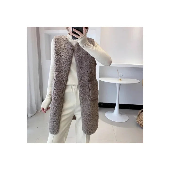 Drune | Eleganter Wollweste mit Taschen Polyester/wolle Minimalistisch, Bequem