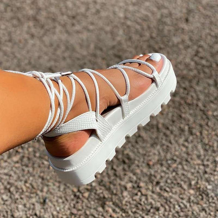 Drune | Elegante Sandalen mit Schnürung für den Sommer