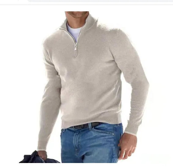 Drune | Herren Woll Pyjama Mit V-Ausschnitt Und Langen Ärmeln