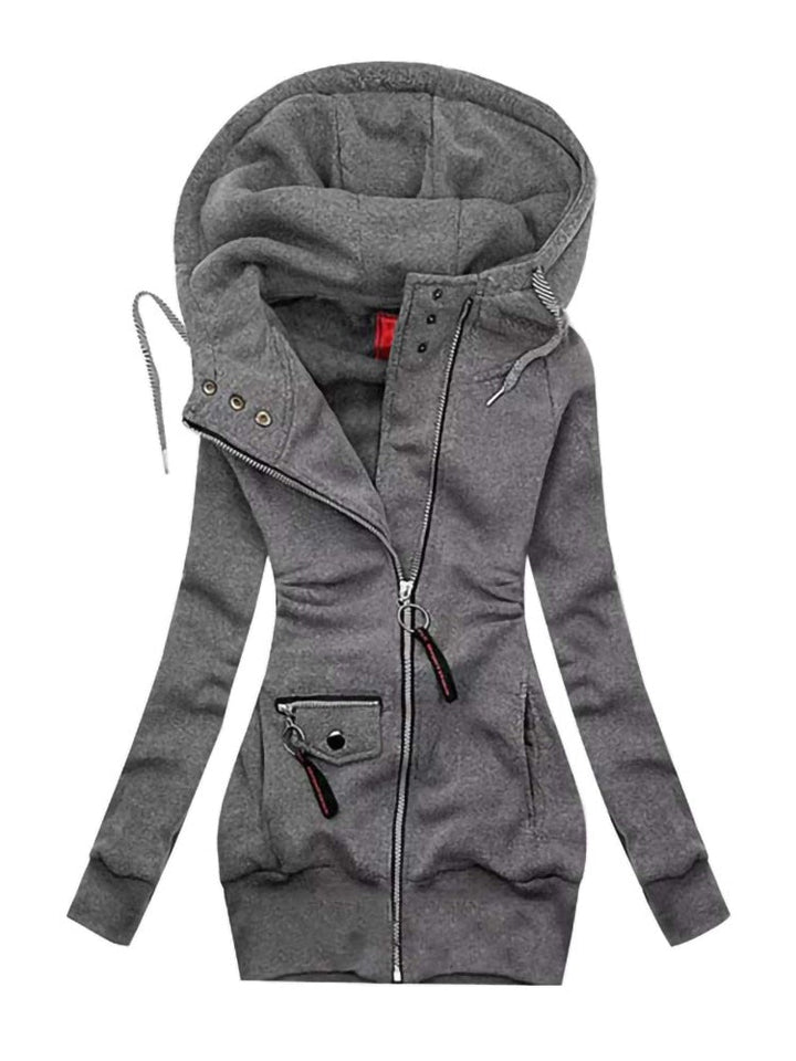 Drune | Jacke mit Langen Ärmeln, Kordelzug und Reißverschluss mit Kapuze
