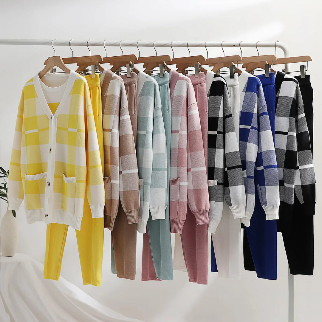 Drune | Weiches Strick 3-Teiliges Set