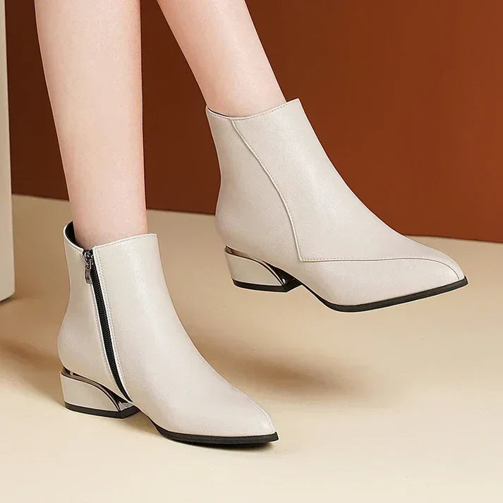 Drune | stiefeletten mit reißverschluss trendiger blockabsatz