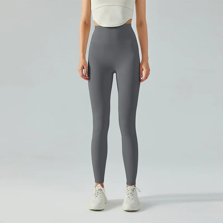Drune | Emily Sportswear Naked Hochtaillierte Tight Yoga Hosen Doppelseitig Gebürstet Pfirsich Po-Hebende Lauf Sport Fitness Leggings