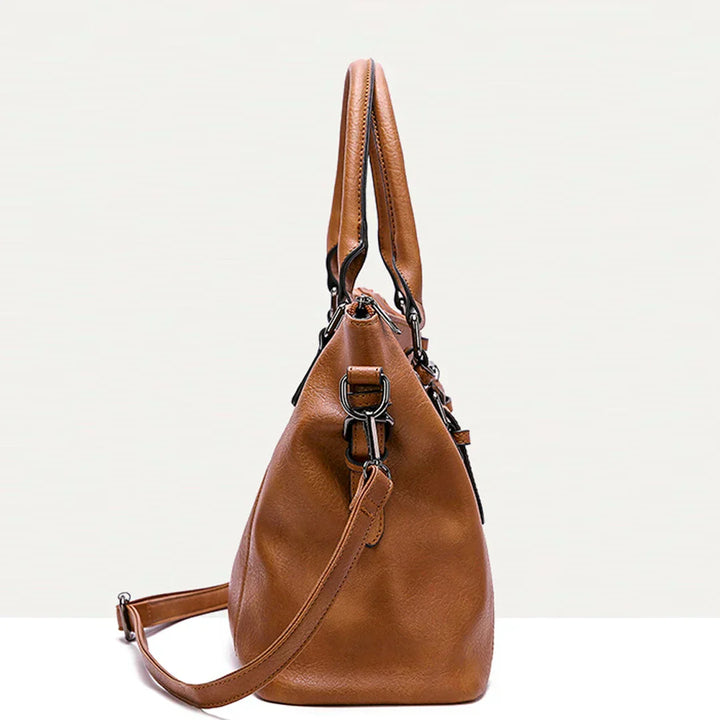 Drune | Vintage Große Kapazität Handtasche Aus Weichem Material mit Schulterriemen