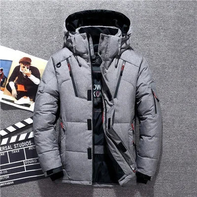 Drune - Herren-Winterparka mit Kapuze - Warmer, winddichter Schneeparka für kalte Tage