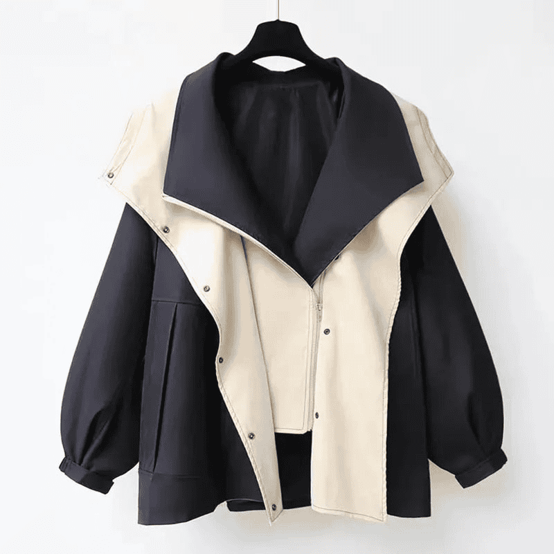 Drune | Modischer zweifarbiger Windbreaker