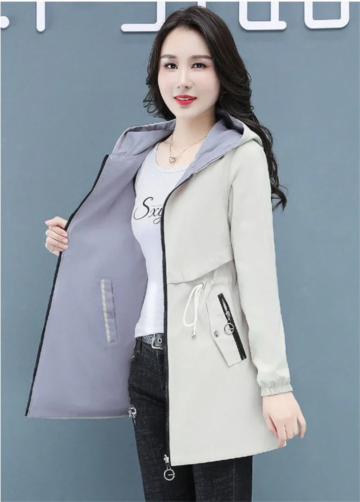 Drune | lange windbreaker-jacke
