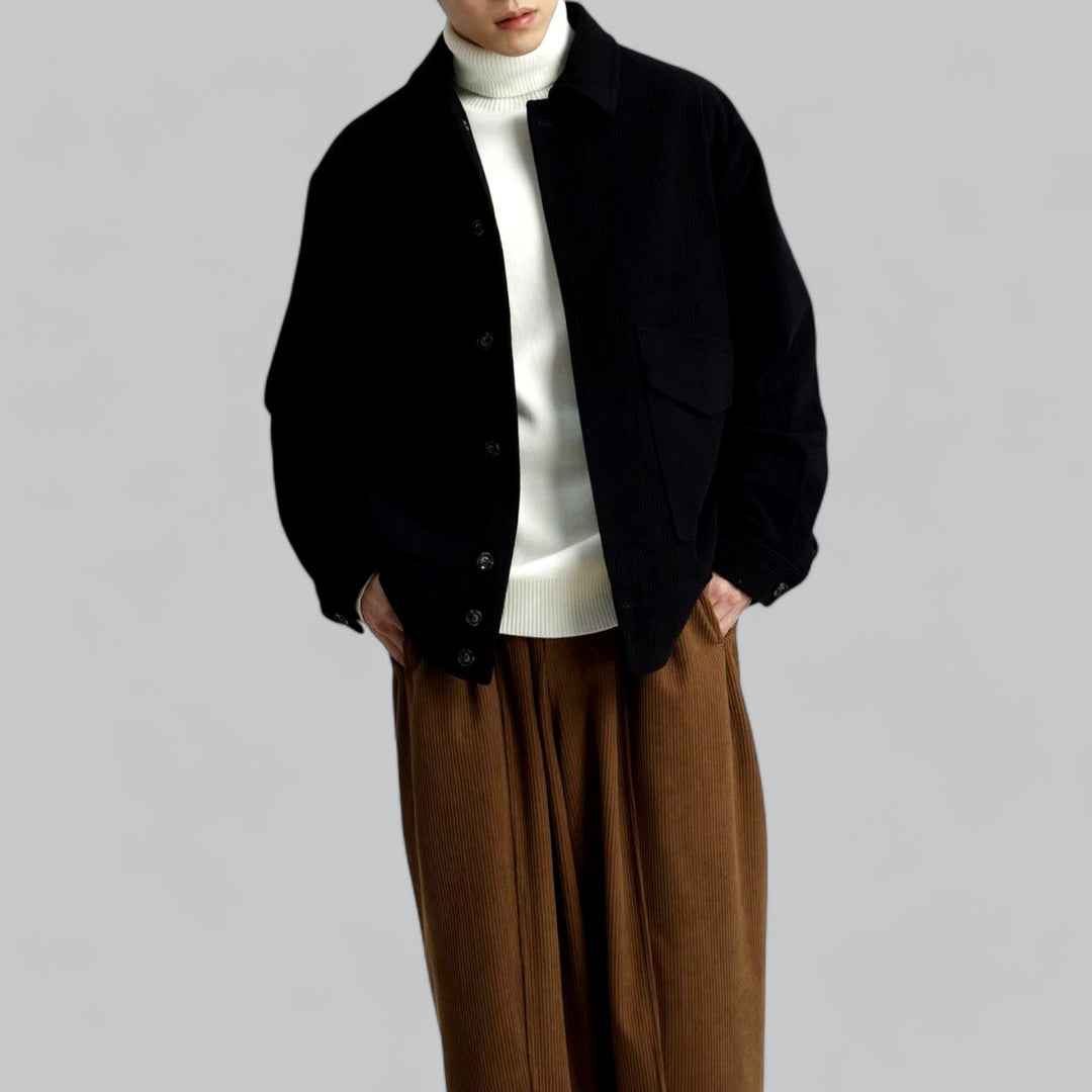 Drune | Vielseitige Knopfschluss Winterjacke