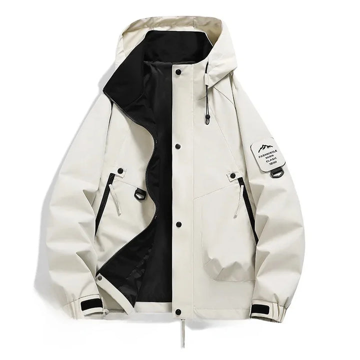 Drune | Unisex Winter Skijacke - Halb Reißverschluss Mit Kapuze