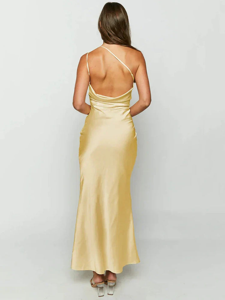 Drune | Elegantes Maxikleid ohne Rücken für einen raffinierten Look