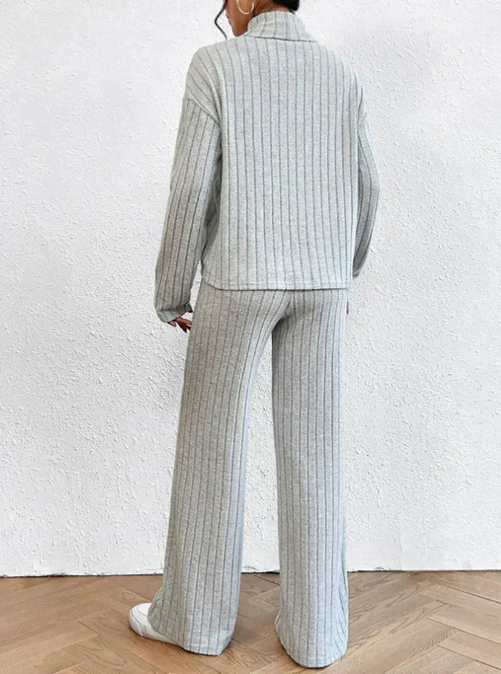 Drune | Gestrickte Hose und Rollkragenpullover für Damen