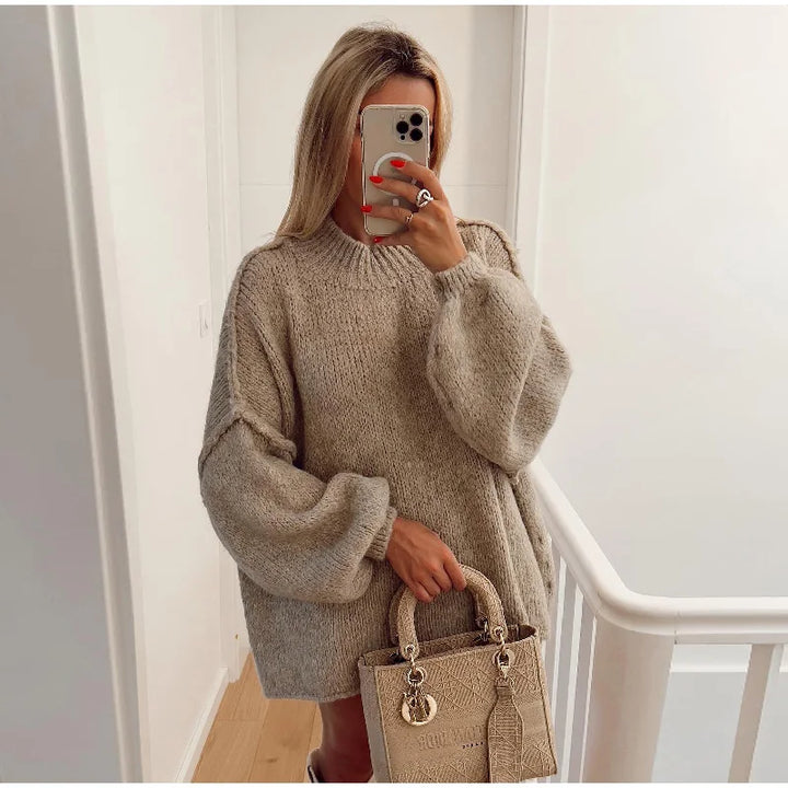 Drune | Flauschiger Oversize Strickpullover