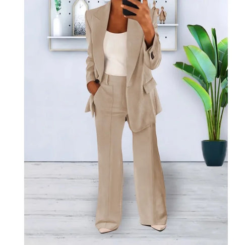 Drune | Elegantes Hosenanzug und Jacken Satz für Frauen