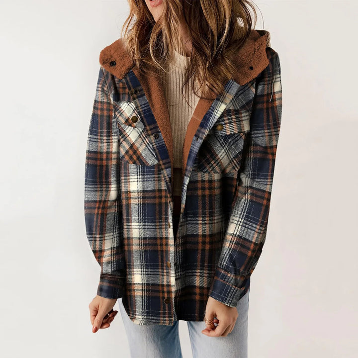 Drune | Sherpa - Hemd Beige - Damen Gemütliche Flanelljacke