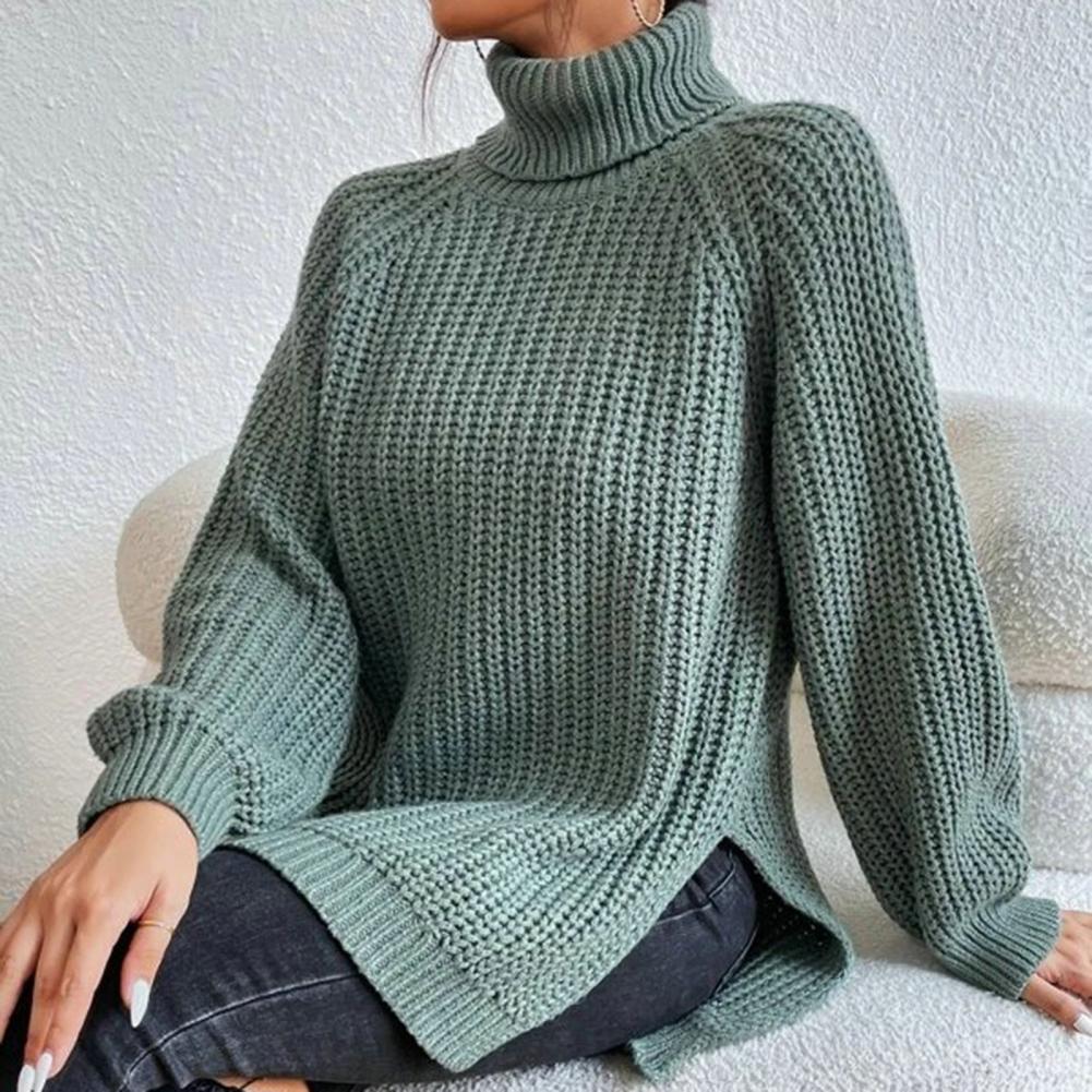 Drune | Weicher Baumwollrollkragenpullover für Frauen