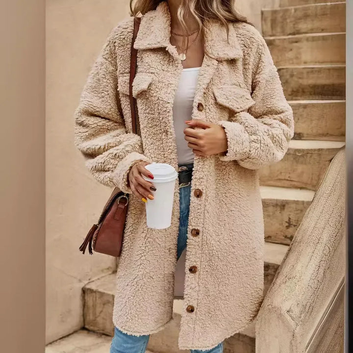 Drune | Knopfverschluss Langer Cardigan - Weiches Strickmaterial, Leichter Überwurf, Ganzjahresstil