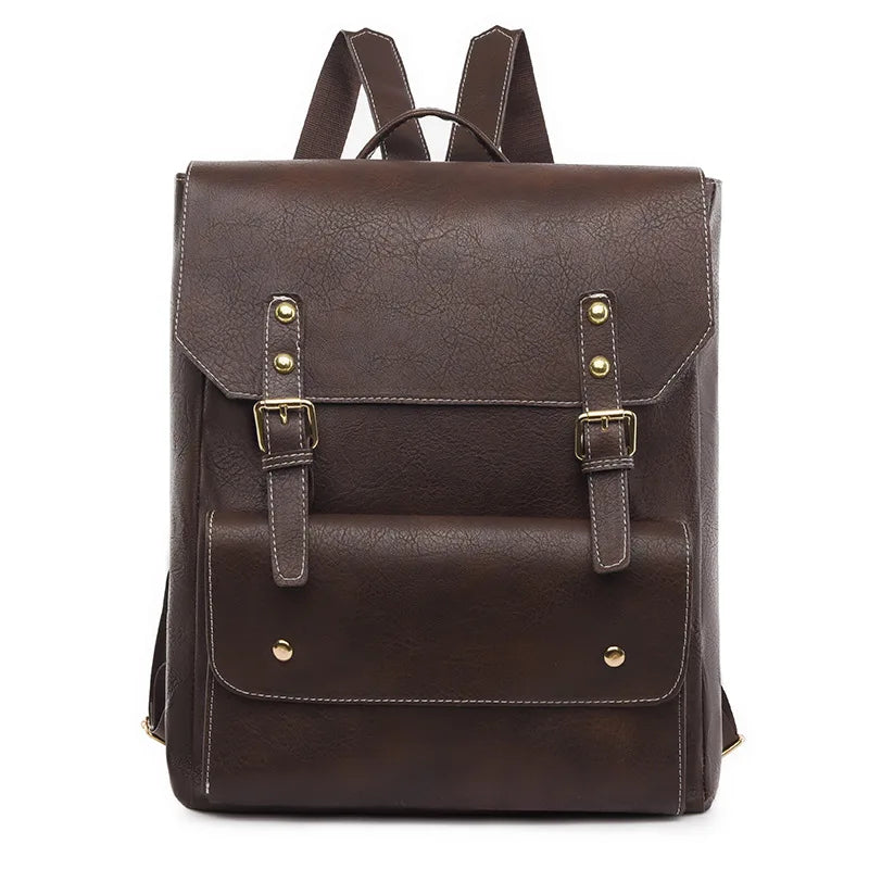 Drune | Zeitlose Tasche mit Schnalle und Klappe für Reisen und Laptop