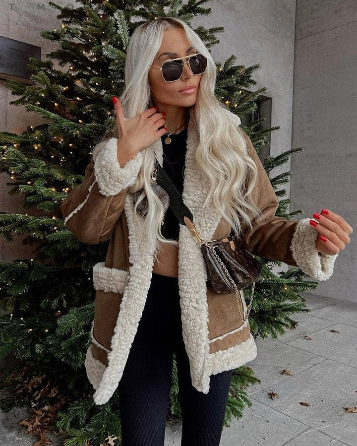 Drune | Fleece-Jacke mit Wolle für Damen