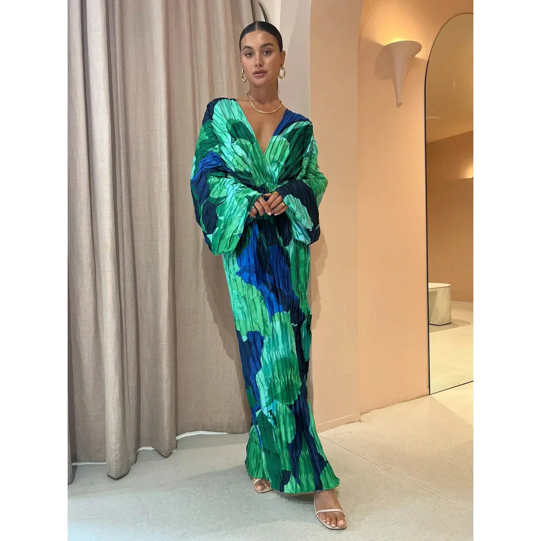 Drune | Elegantes Kleid Mit V-Ausschnitt – Stilvoll Und Schick