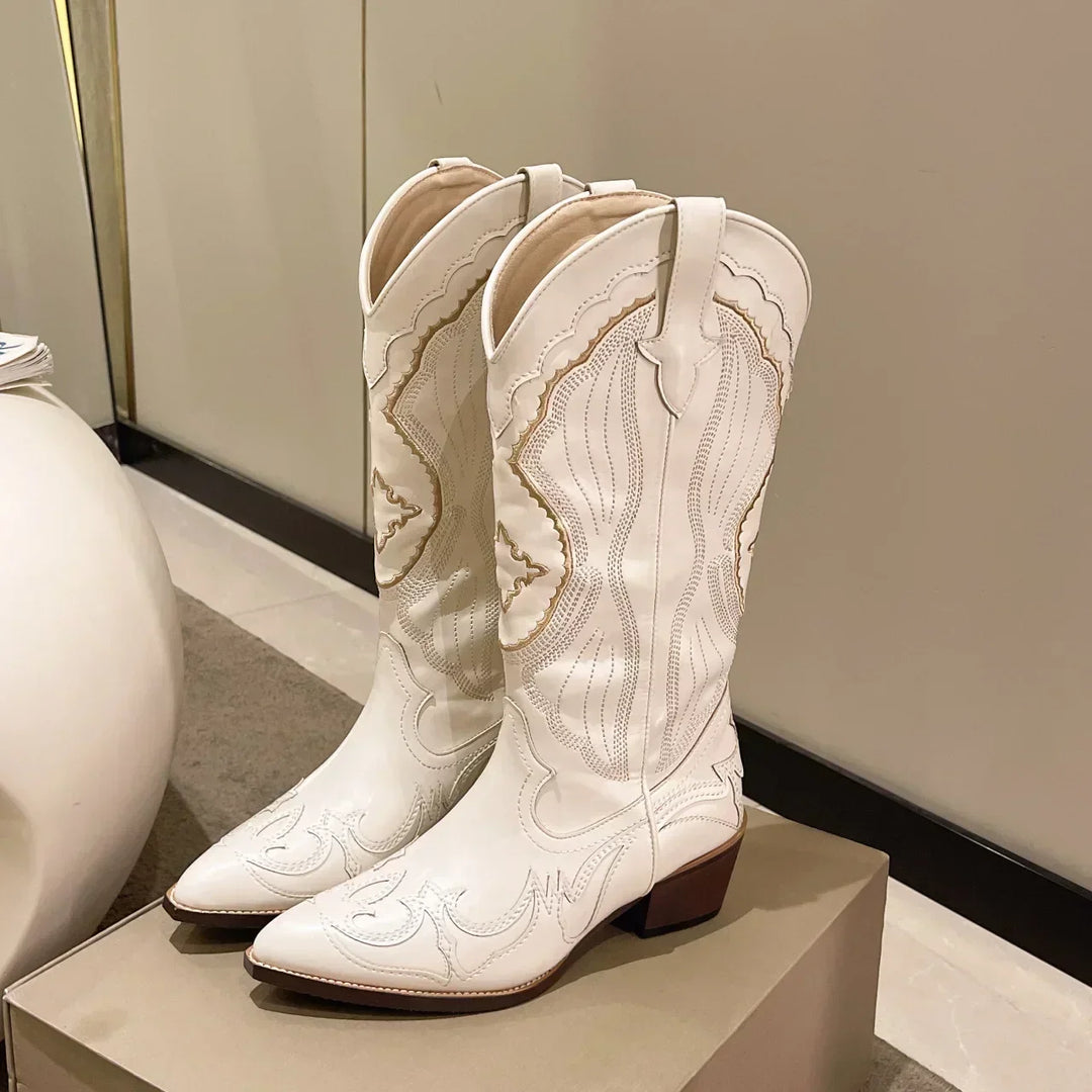 Drune | Bestickte Cowboy-Stiefel