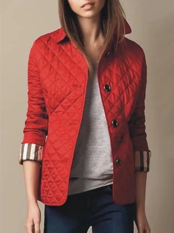 Drune | Diamantsteppung Knopfleiste Winterjacke