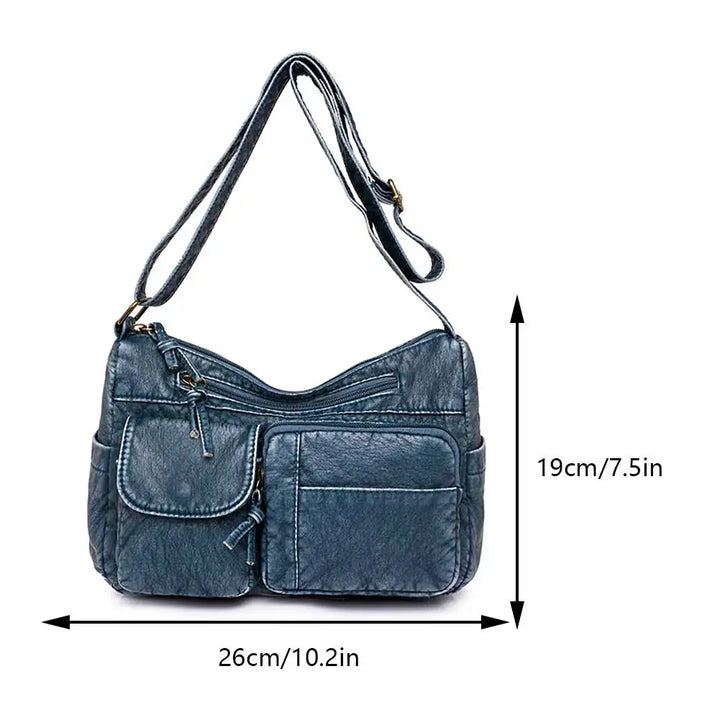 Drune | Jahrgang Luxe Schultertasche mit Mehreren Taschen