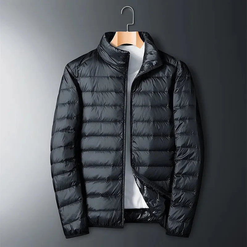 Drune | Herren Winter Steppjacke mit hohem Kragen und Reißverschluss Design