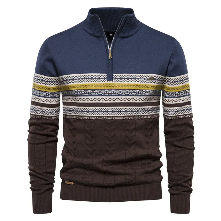Drune - Wärmender Strickpullover mit Halbem Rollkragen