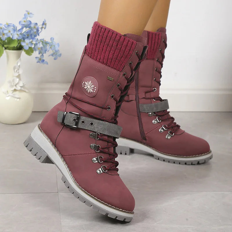 Drune | Modische Schnürstiefel mit Plateau und dicker Sohle