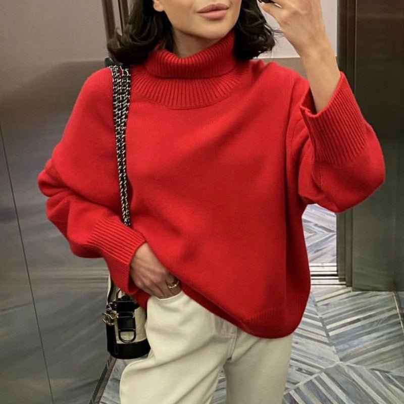 Drune | Stilvolle Herbst Klassische Rollkragenpullover für Frauen