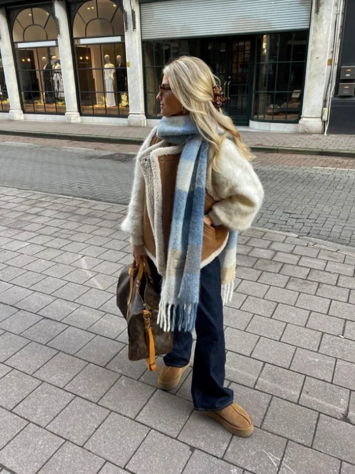 Drune | Leder Winterweste Stilvoll & Zeitlos