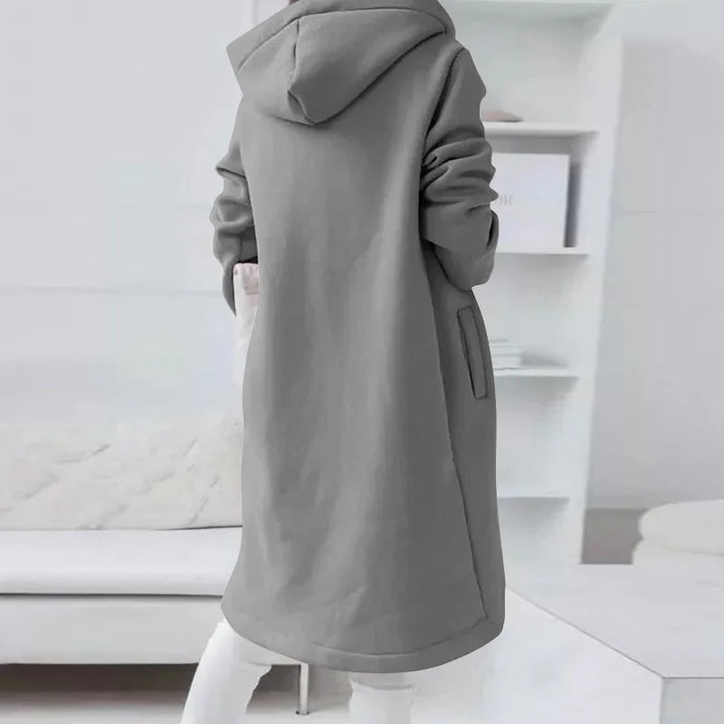 Drune | Hoodie-Cardigan mit abgerundetem Saum