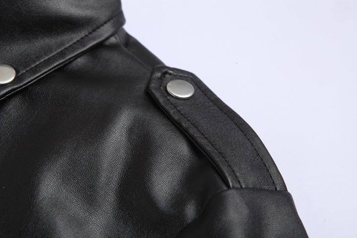 Drune | jacke für Herren Slim Fit Stehkragen Winddichte Motorradjacke
