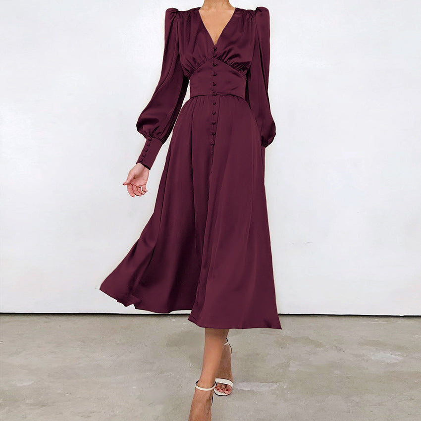 Drune | Elegante Satinkleider für Frühling und Sommer