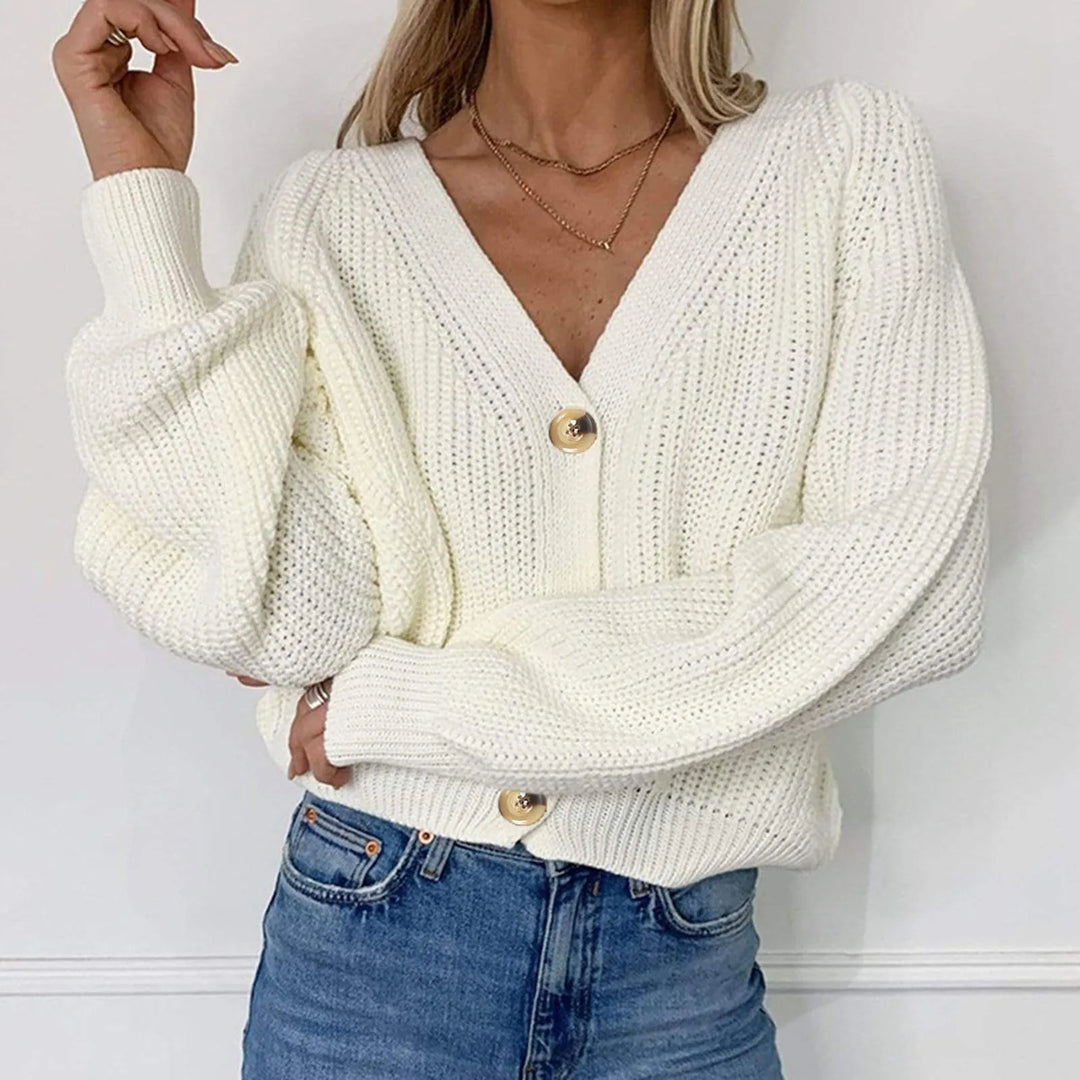 Drune | STRICK-CARDIGAN MIT V-AUSSCHNITT